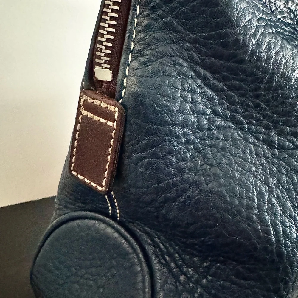 Dooney & Bourke Pebble Grain Blue Leather Backpack w/ COA EUC